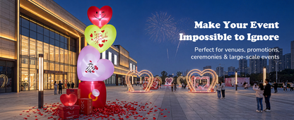 Giant Hearts & Ring Box Inflatable