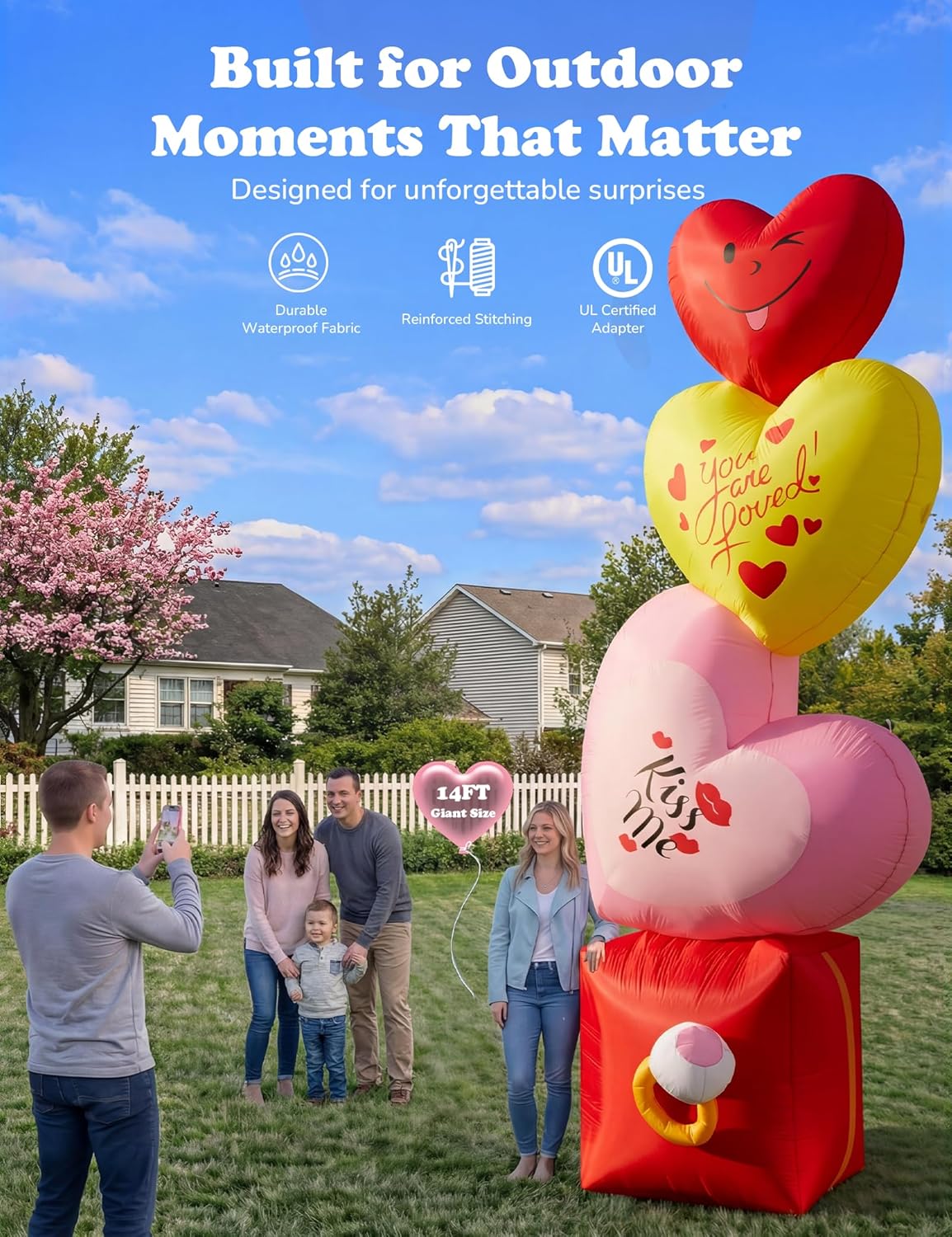 Giant Hearts & Ring Box Inflatable