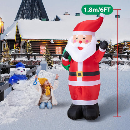 Classic Santa with Gift Sack Inflatable