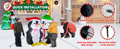 Lovers Penguins Inflatable