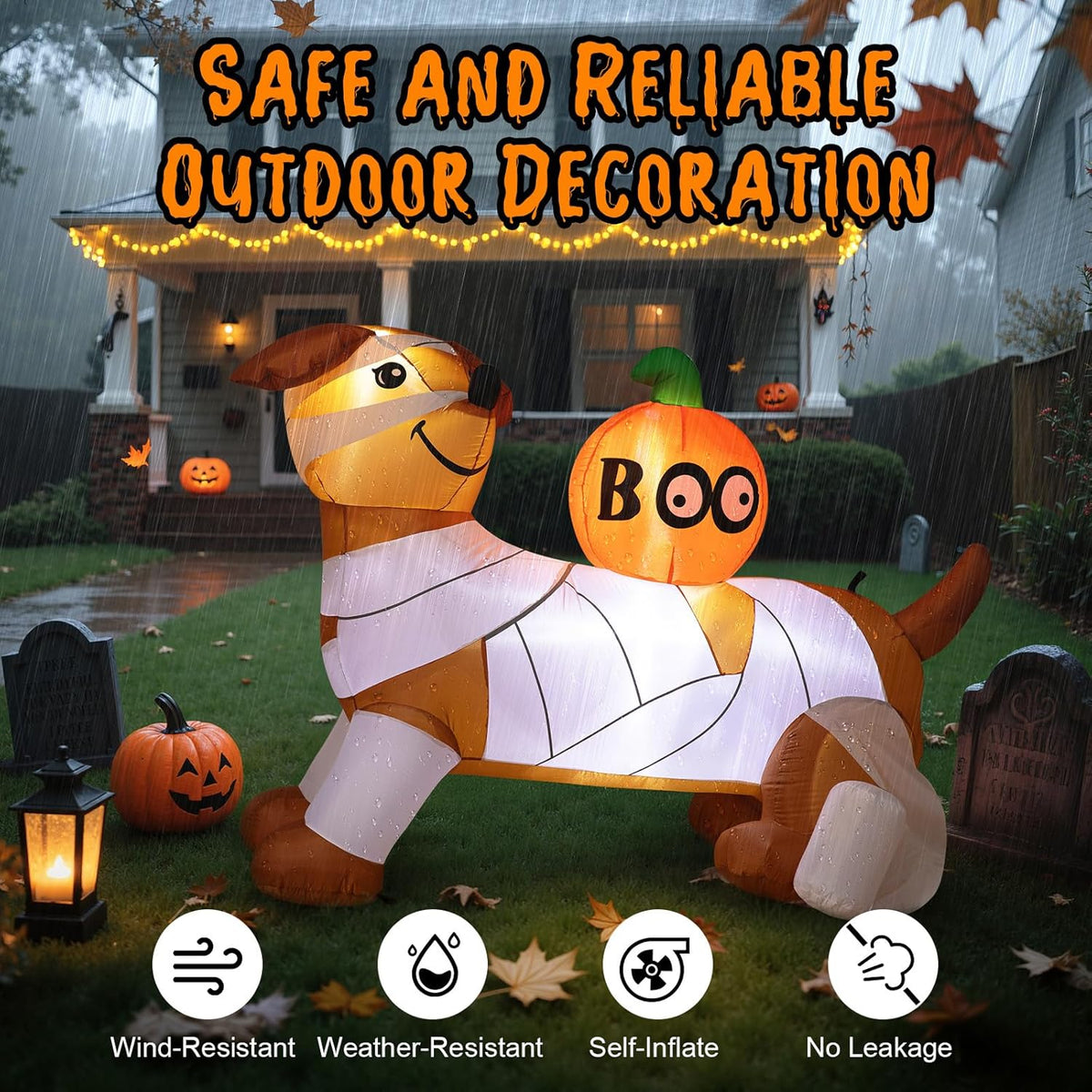 Mummy Dachshund Inflatable