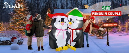 Lovers Penguins Inflatable
