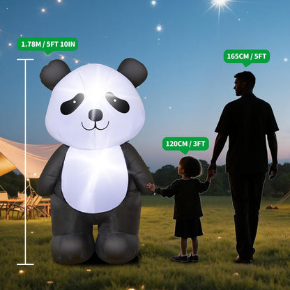 Holiday Panda Inflatable