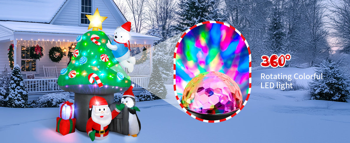 Christmas Mushroom House Inflatable