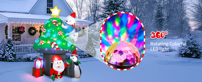 Christmas Mushroom House Inflatable