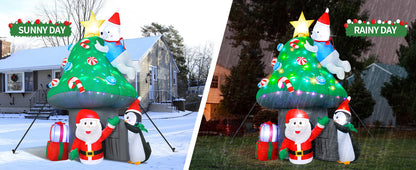 Christmas Mushroom House Inflatable