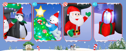 Christmas Mushroom House Inflatable
