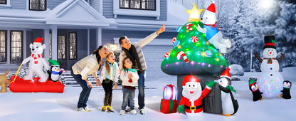 Christmas Mushroom House Inflatable