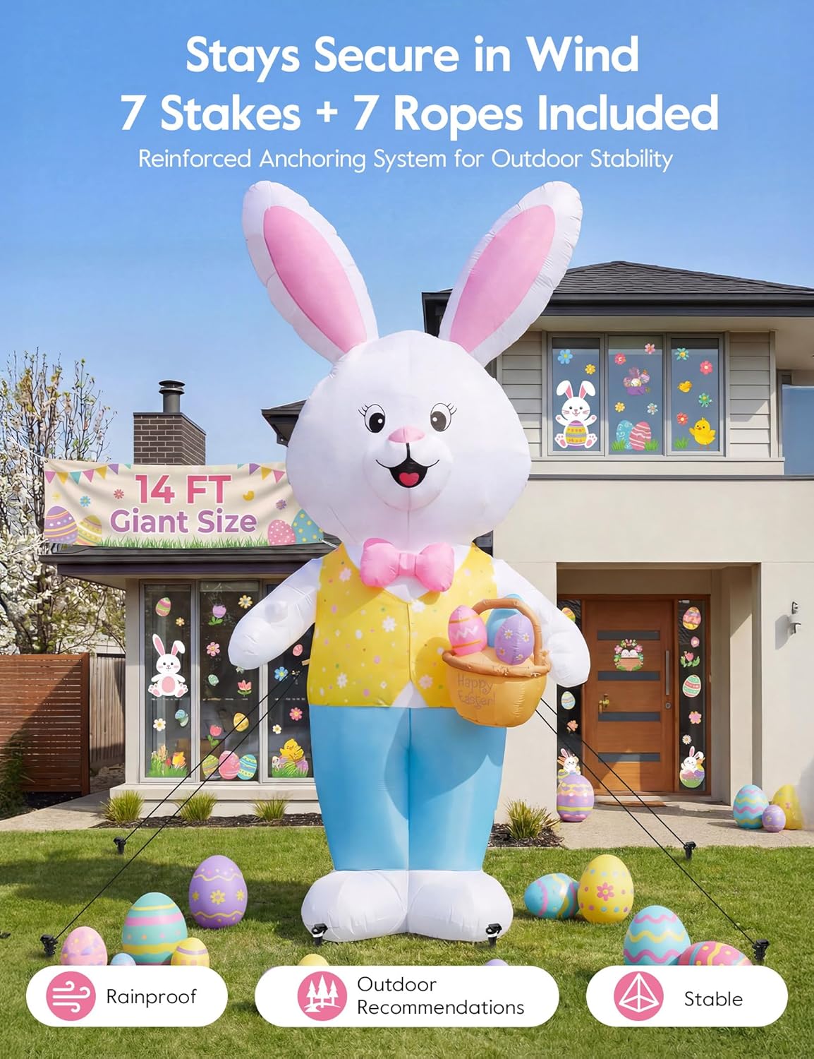 Giant Easter Bunny Inflatable