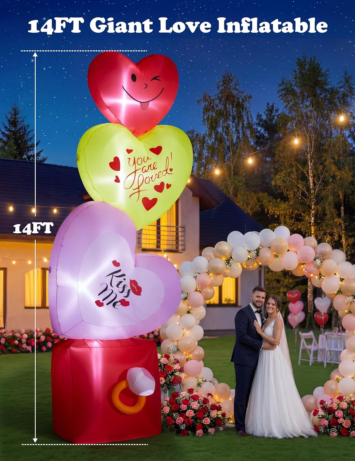 Giant Hearts & Ring Box Inflatable