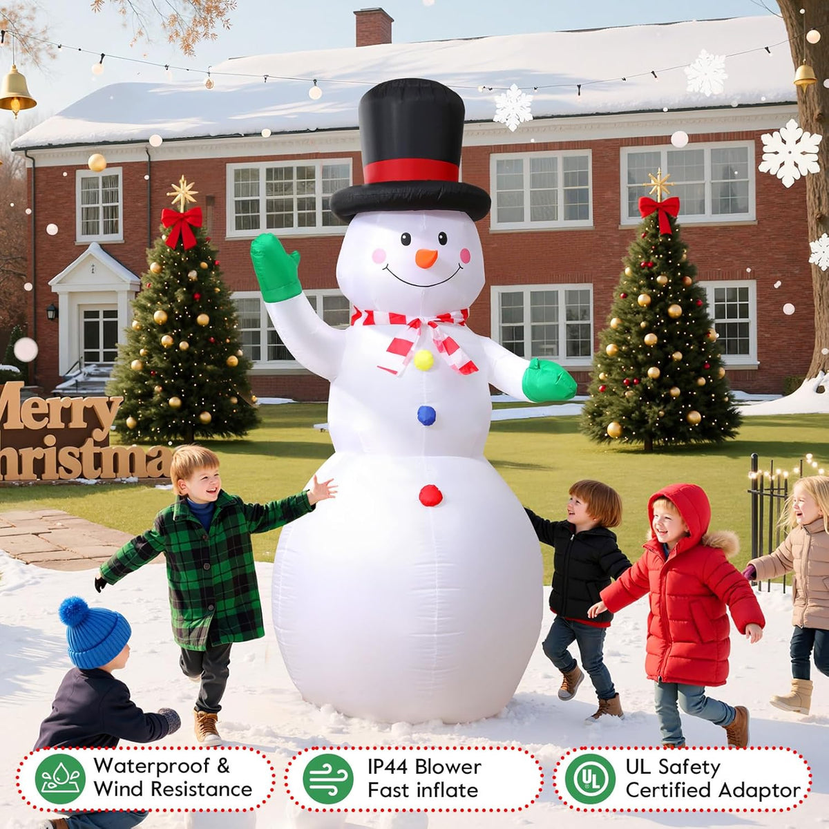 Motion Sensor Snowman Inflatable