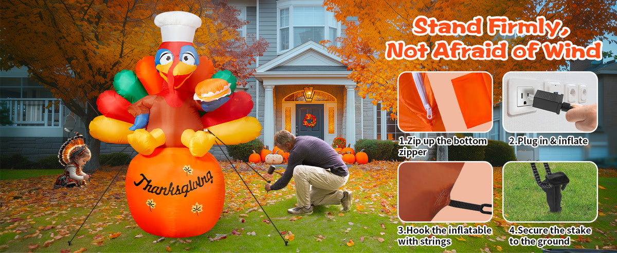 Chef Turkey Inflatable