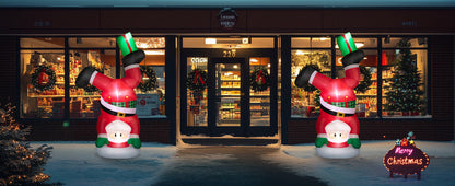 Handstand Santa Inflatable