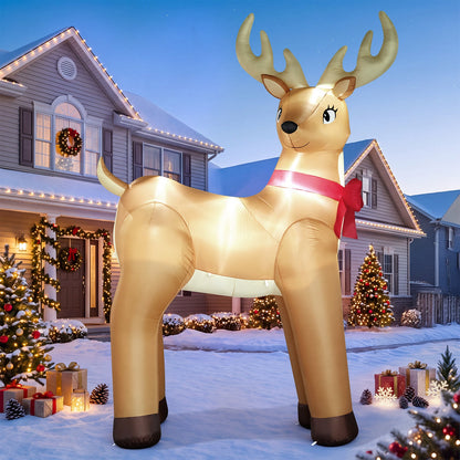 Giant Golden Reindeer Inflatable
