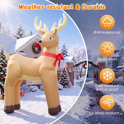 Giant Golden Reindeer Inflatable