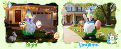 Easter Rabbit Gnome Inflatable