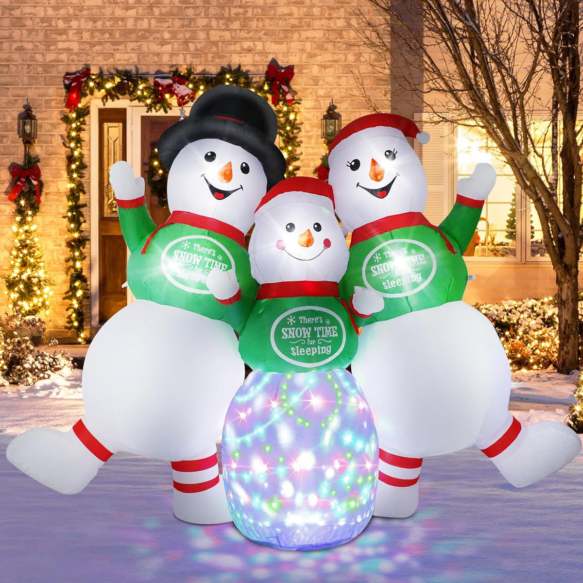 Snowman Family Inflatable