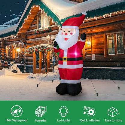 Classic Santa with Gift Sack Inflatable