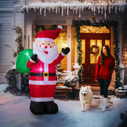 Classic Santa with Gift Sack Inflatable