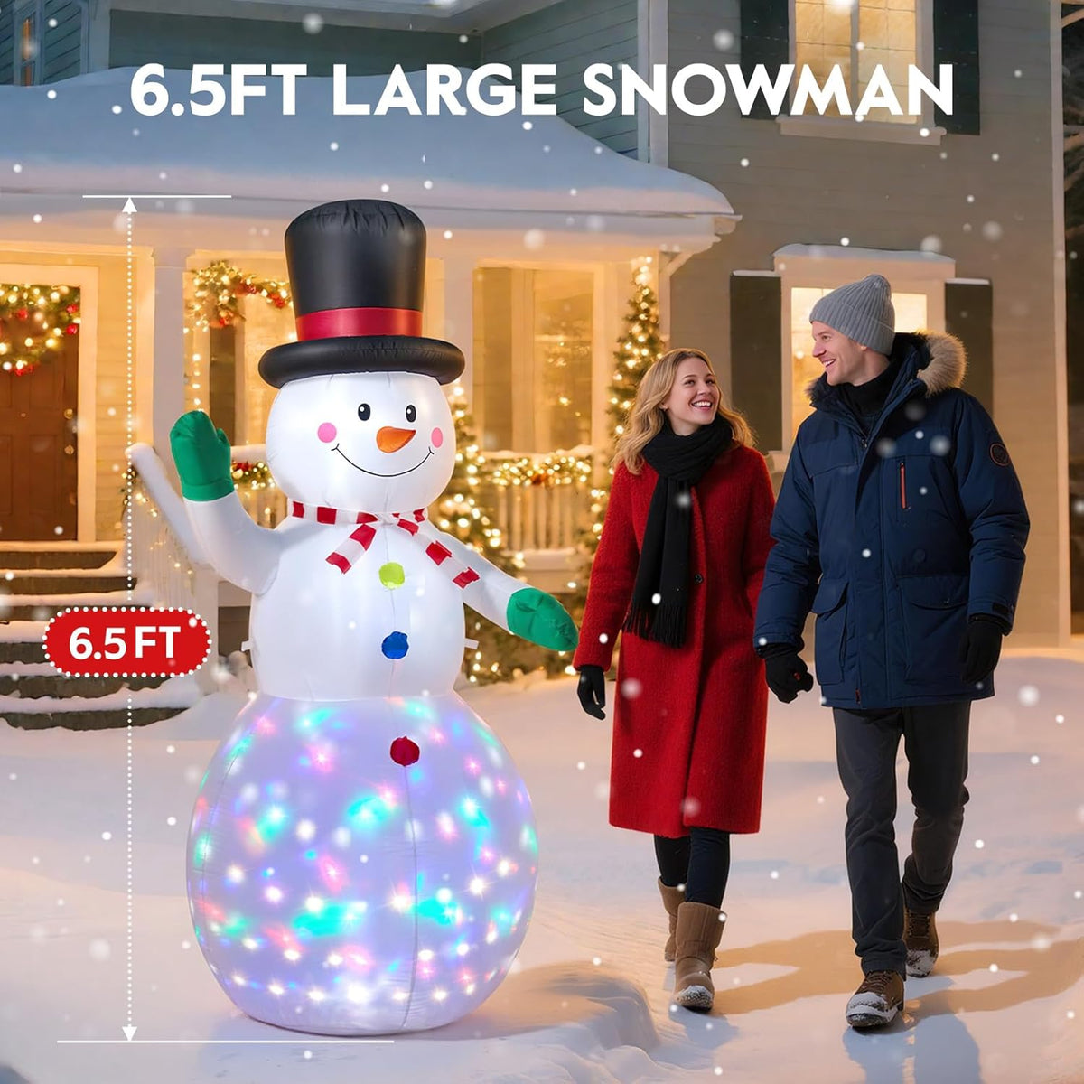 Motion Sensor Snowman Inflatable
