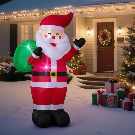 Classic Santa with Gift Sack Inflatable