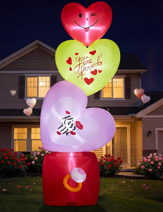 Giant Hearts & Ring Box Inflatable