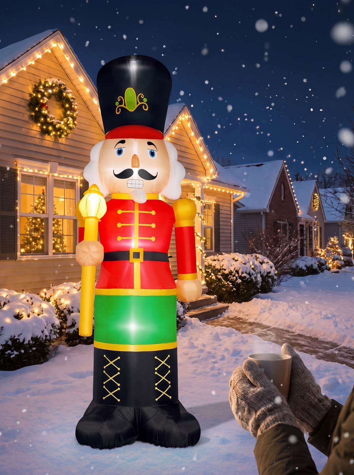 Giant Nutcracker Soldier Inflatable, Fits Where Others Cannot