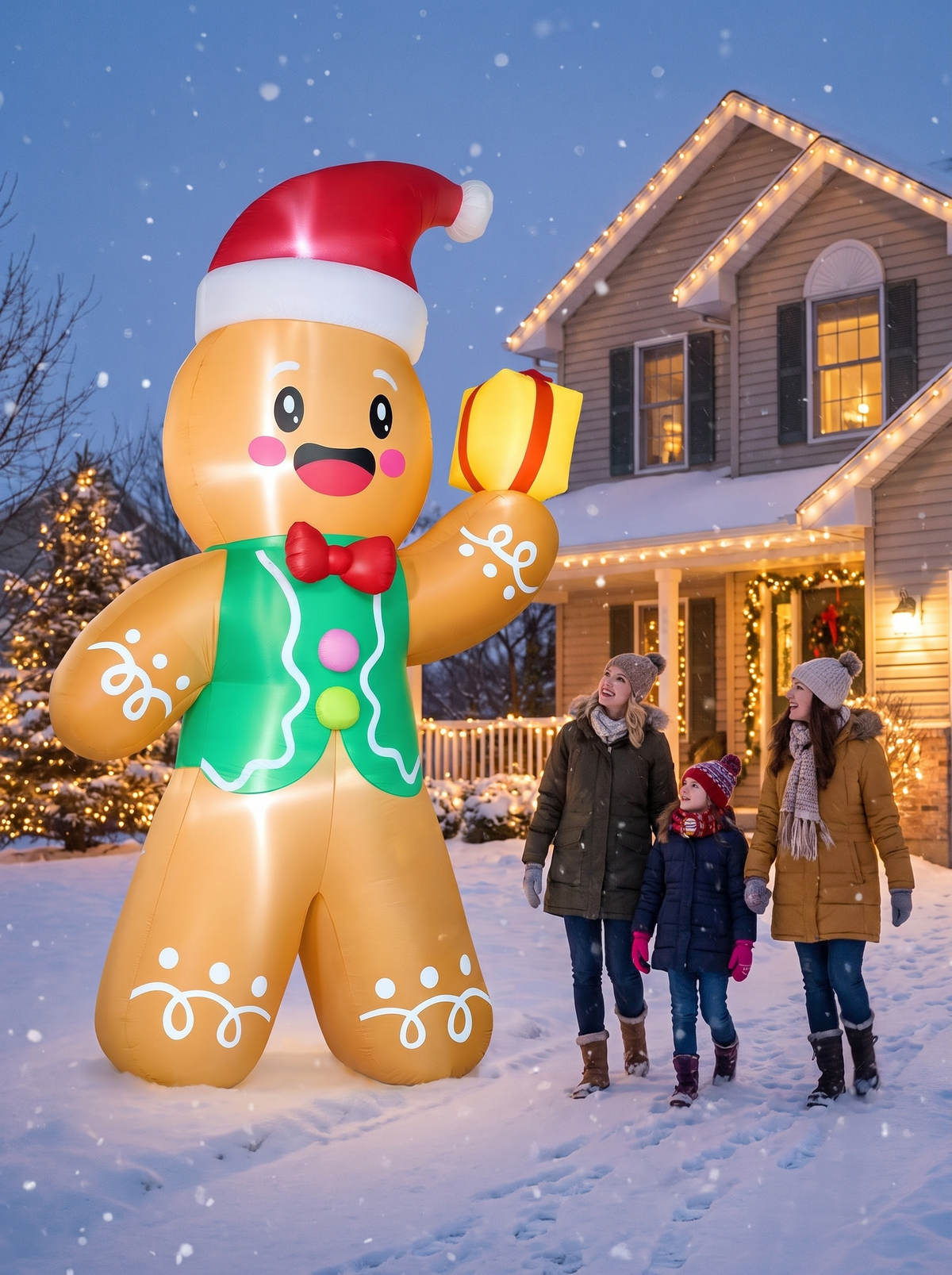Giant Gingerbread Man Inflatable, The Walkway Welcome