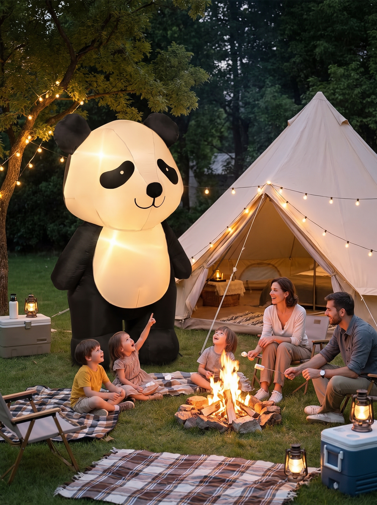 Holiday Panda Inflatable, Something Unexpected