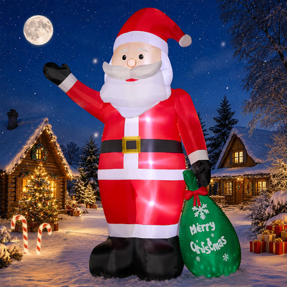 Giant Santa with Gift Bag Inflatable