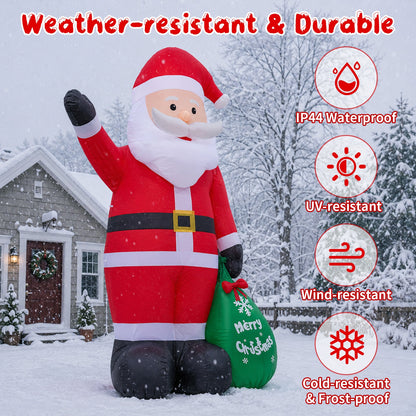 Giant Santa with Gift Bag Inflatable